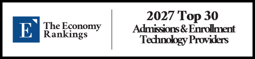 Top 30 Admissions & Enrollment Technology Providers 2027 Strip Badge
