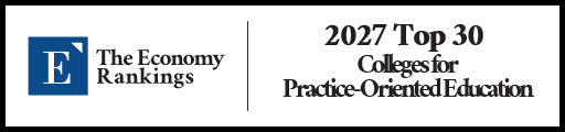 Top 30 Colleges for Practice-Oriented Education 2027 Strip Badge