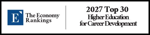 Top 30 Higher Education Institutions for Career Development 2027 Strip Badge