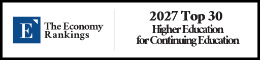 Top 30 Higher Education Institutions for Continuing Education 2027 Strip Badge