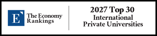 Top 30 International Private Universities 2027 Strip Badge