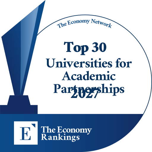 Top 30 Universities for Academic Partnerships 2027 Trophy Badge