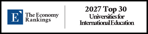 Top 30 Universities for International Education 2027 Strip Badge