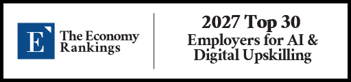 Top 30 Employers for AI & Digital Upskilling 2027 Strip Badge