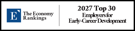 Top 30 Employers for Early-Career Development 2027 Strip Badge