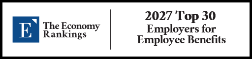 Top 30 Employers for Employee Benefits 2027 Strip Badge