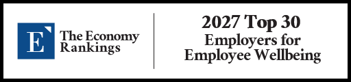 Top 30 Employers for Employee Wellbeing 2027 Strip Badge