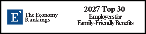 Top 30 Employers for Family-Friendly Benefits 2027 Strip Badge