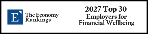 Top 30 Employers for Financial Wellbeing 2027 Strip Badge