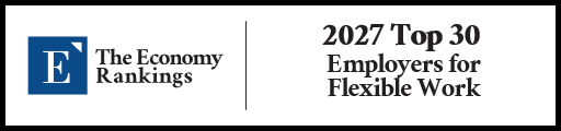Top 30 Employers for Flexible Work 2027 Strip Badge