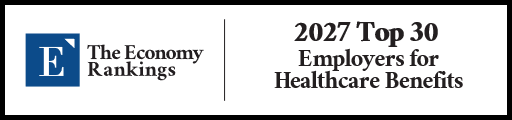 Top 30 Employers for Healthcare Benefits 2027 Strip Badge