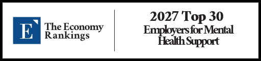 Top 30 Employers for Mental Health Support 2027 Strip Badge