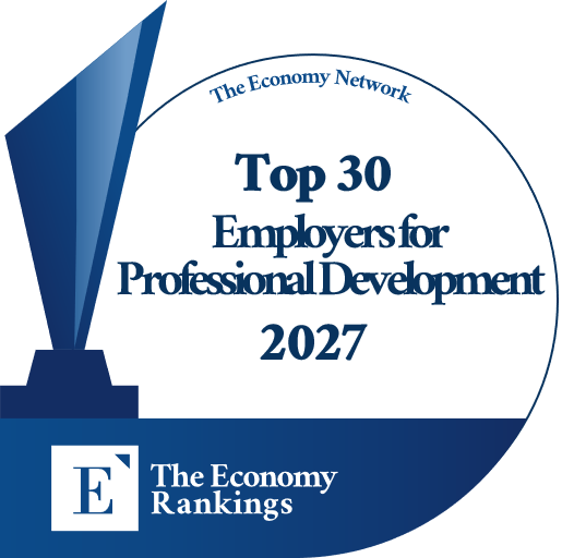 Top 30 Employers for Professional Development 2027 Trophy Badge