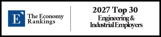 Top 30 Engineering & Industrial Employers 2027 Strip Badge