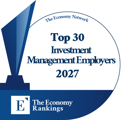 Top 30 Investment Management Employers 2027 Trophy Badge