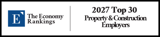 Top 30 Property & Construction Employers 2027 Strip Badge