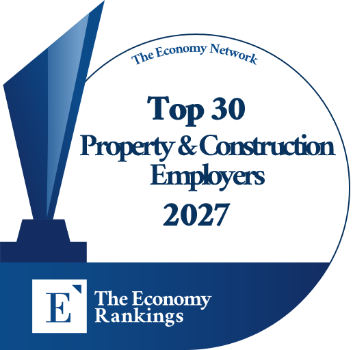 Top 30 Property & Construction Employers 2027 Trophy Badge