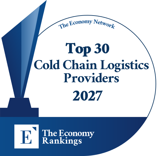 Top 30 Cold Chain Logistics Providers 2027 Trophy Badge