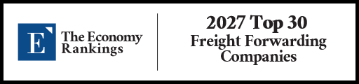 Top 30 Freight Forwarding Companies 2027 Strip Badge