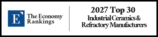 Top 30 Industrial Ceramics & Refractory Manufacturers 2027 Strip Badge