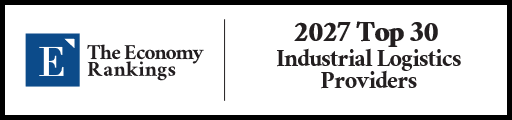 Top 30 Industrial Logistics Providers 2027 Strip Badge