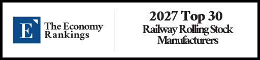 Top 30 Railway Rolling Stock Manufacturers 2027 Strip Badge