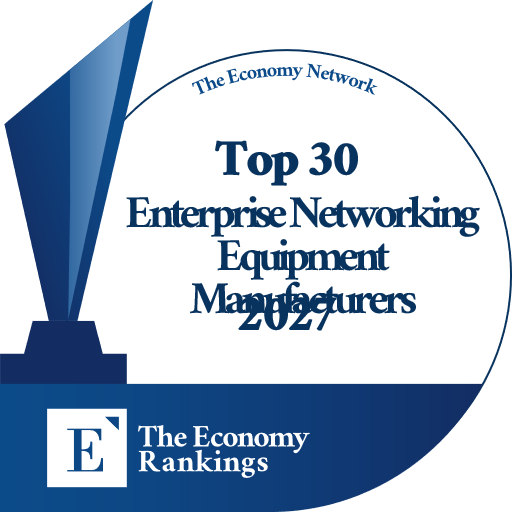 Top 30 Enterprise Networking Equipment Manufacturers 2027 Trophy Badge