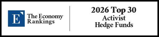 Top 30 Activist Hedge Funds 2026 Strip Badge
