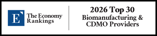 Top 30 Biomanufacturing & CDMO Providers 2026 Strip Badge