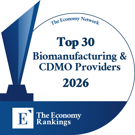 Top 30 Biomanufacturing & CDMO Providers 2026 Trophy Badge