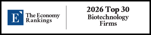 Top 30 Biotechnology Firms 2026 Strip Badge
