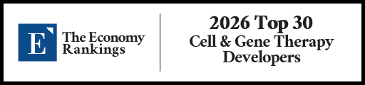 Top 30 Cell & Gene Therapy Developers 2026 Strip Badge