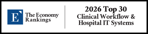 Top 30 Clinical Workflow & Hospital IT Systems 2026 Strip Badge