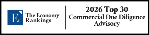Top 30 Commercial Due Diligence (CDD) Advisory 2026 Strip Badge