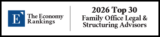 Top 30 Family Office Legal & Structuring Advisors 2026 Strip Badge