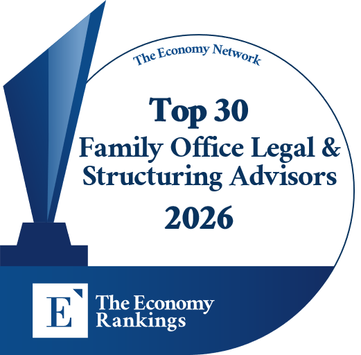 Top 30 Family Office Legal & Structuring Advisors 2026 Trophy Badge