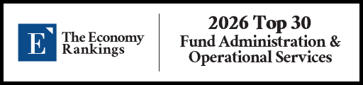 Top 30 Fund Administration & Operational Services 2026 Strip Badge