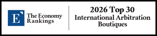 Top 30 International Arbitration Boutiques 2026 Strip Badge