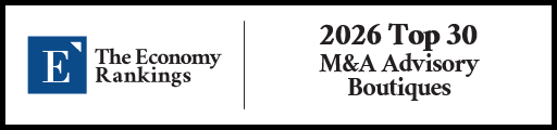 Top 30 M&A Advisory Boutiques 2026 Strip Badge