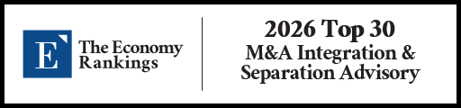 Top 30 M&A Integration and Separation Advisory 2026 Strip Badge