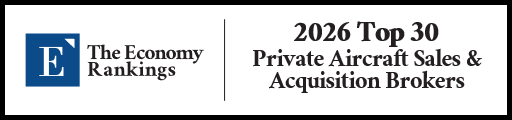 Top 30 Private Aircraft Sales & Acquisition Brokers 2026 Strip Badge