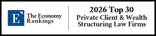 Top 30 Private Client & Wealth Structuring Law Firms 2026 Strip Badge