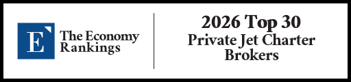 Top 30 Private Jet Charter Brokers 2026 Strip Badge