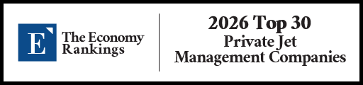 Top 30 Private Jet Management Companies 2026 Strip Badge