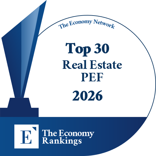 Top 30 Real Estate PEF 2026 Trophy Badge