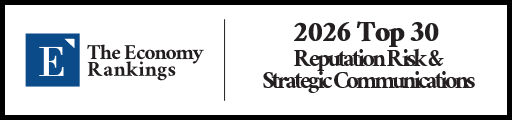 Top 30 Reputation Risk & Strategic Communications Advisory 2026 Strip Badge