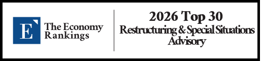 Top 30 Restructuring & Special Situations Advisory 2026 Strip Badge