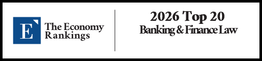 Top 20 Banking & Finance Law Rankings 2026 Strip Badge