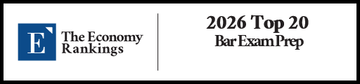 Top 20 Bar Exam Prep Rankings 2026 Strip Badge