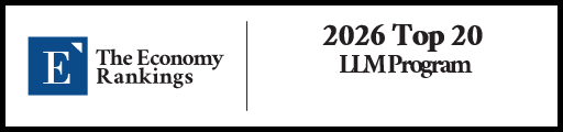 Top 20 LLM Program Rankings 2026 Strip Badge